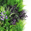 Customized outdoor artificial fern grass mat for vertical garden wall